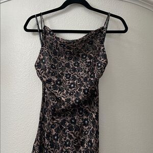 Floral Spaghetti Strap Dress-stunning